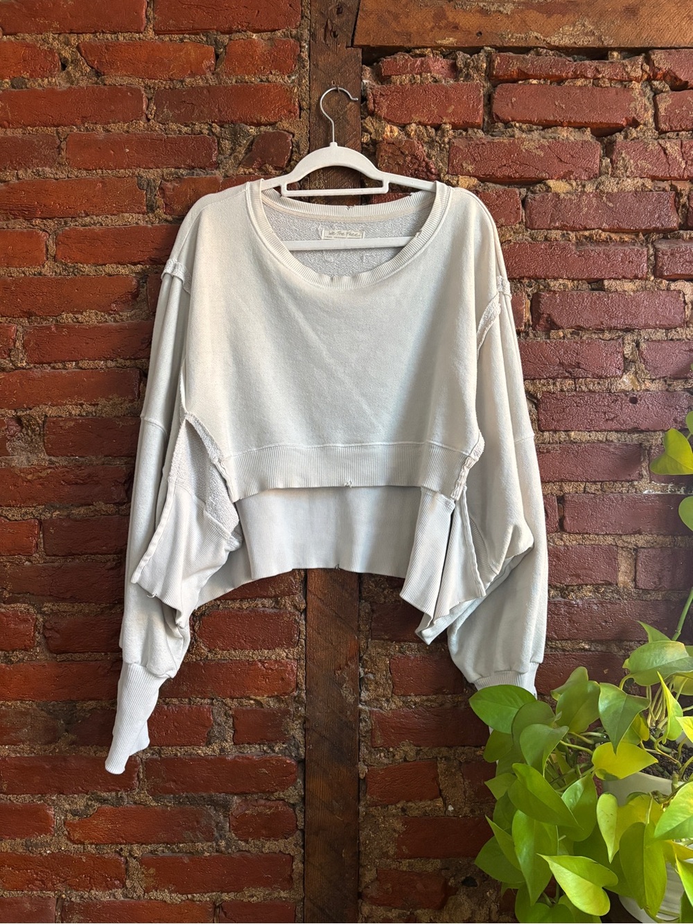 Free People We the Free Cropped Camden Sweatshirt